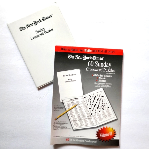 New York Times Crossword Puzzle Books Set of 2 - Picture 6 of 8